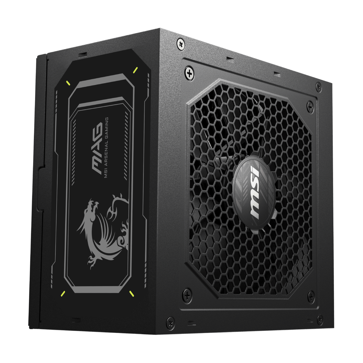 Fuente de alimentacion de MSI MAG A850GL PCIE5 II con certificacion 80 Plus Gold