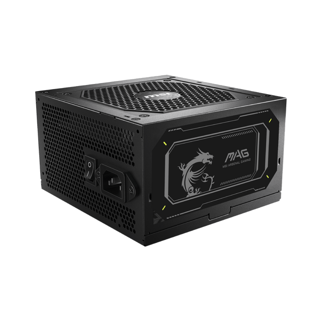 Fuente de alimentacion de MSI MAG A850GL PCIE5 II con certificacion 80 Plus Gold