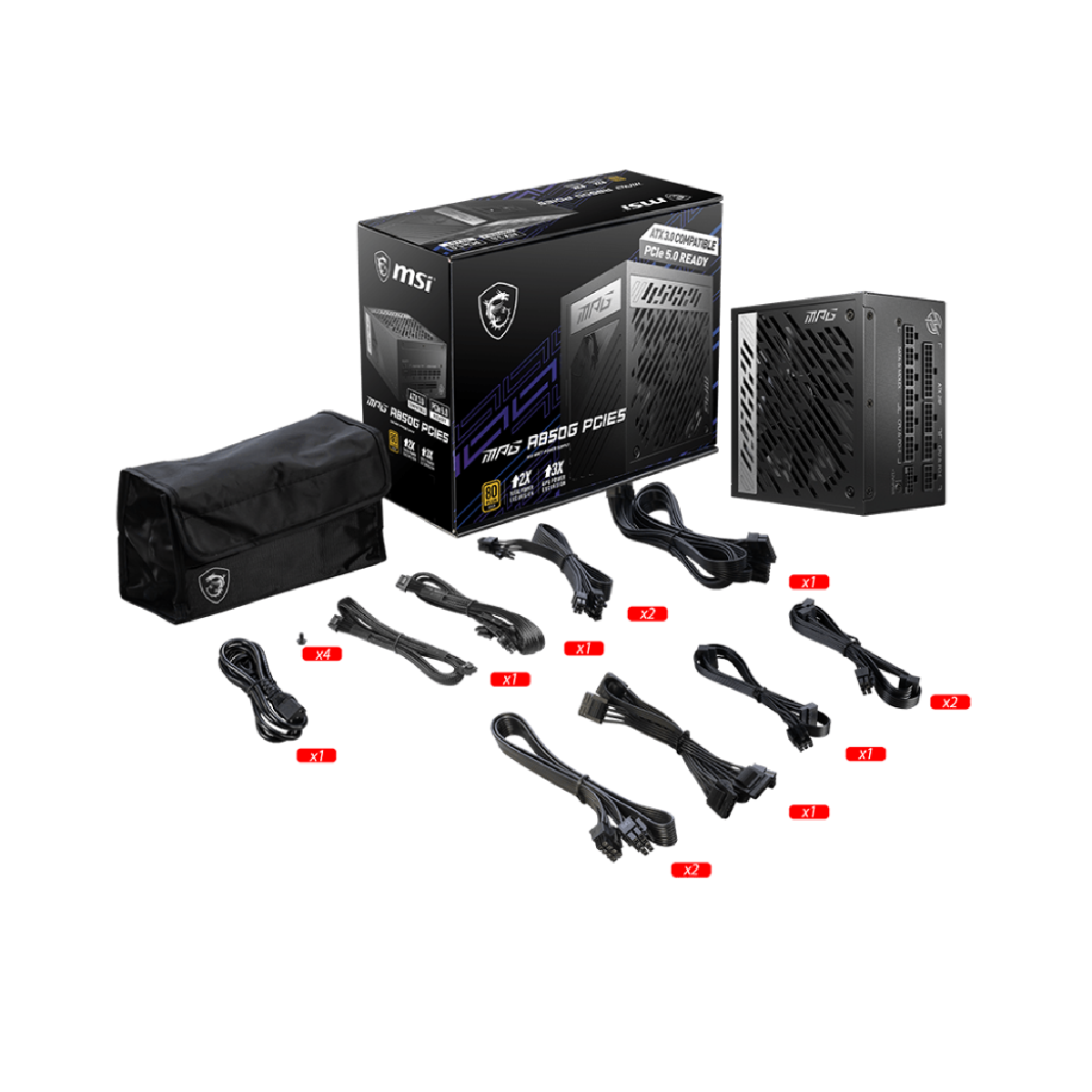 fuente de alimentacion msi mpg a850g pcie5