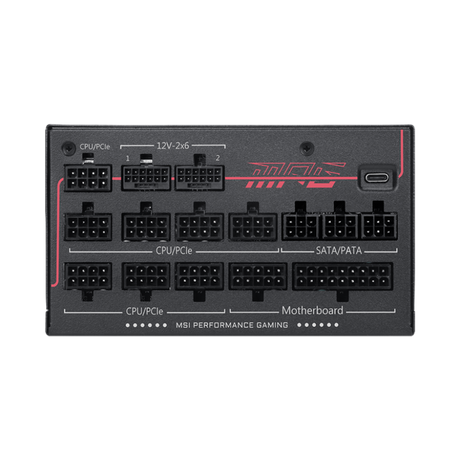 MSI MPG Ai1600TS PCIE5 80 Plus Titanium  | Fuente de Alimentación