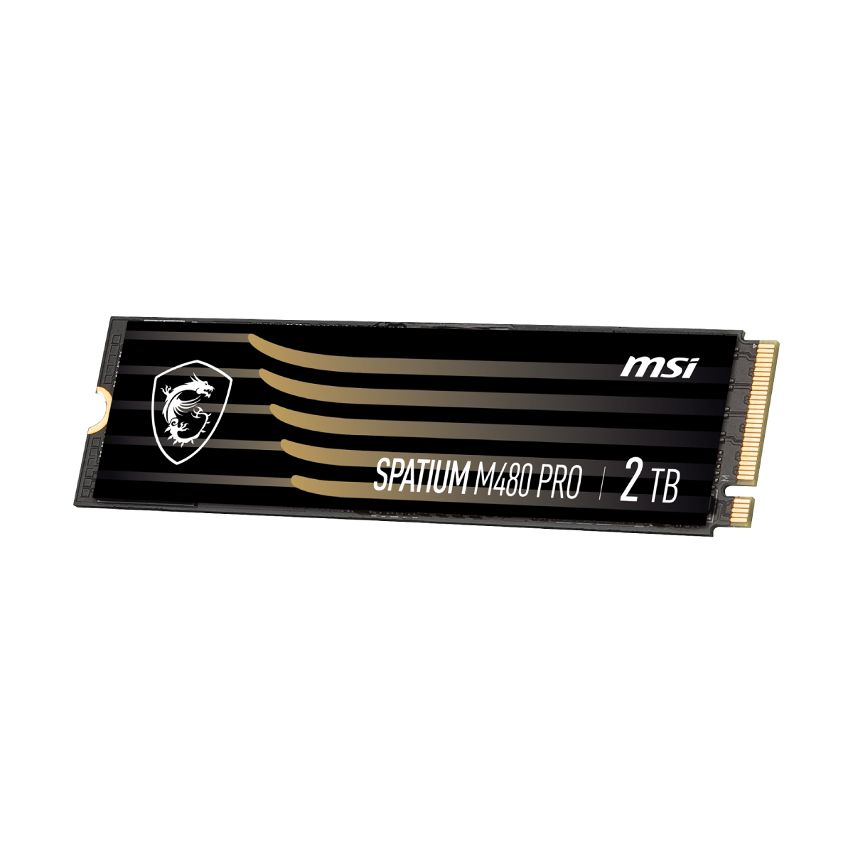SSD MSI Spatium M480 PRO PCIe 4.0 NVMe M.2 de 2TB, memoria de almacenamiento rápida y de alta capacidad.