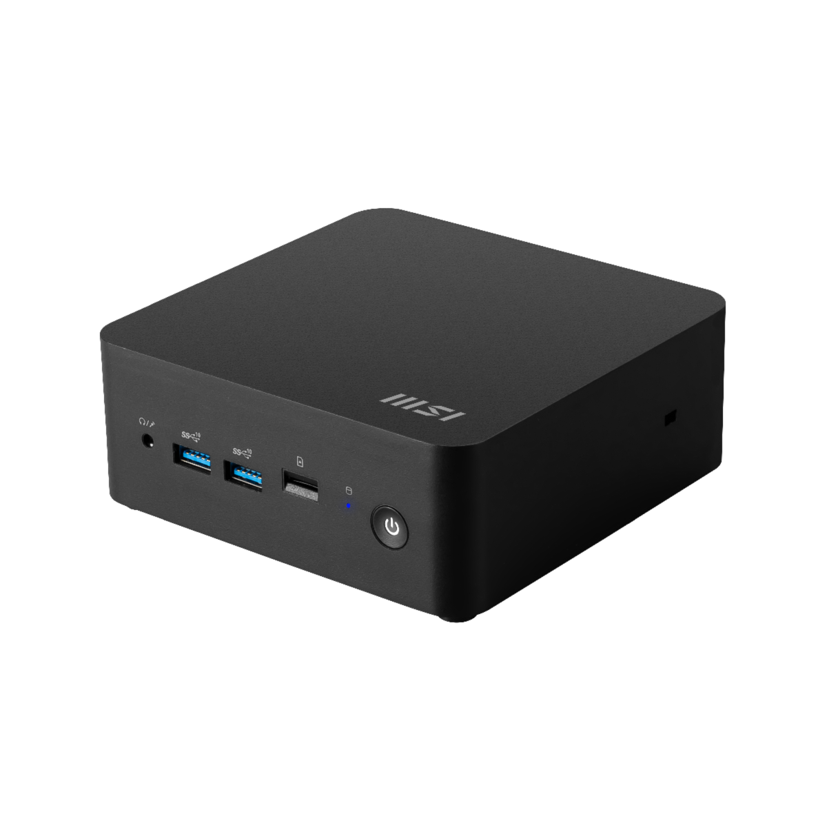Mini PC MSI Cubi NUC 1M-226BES Barebone, modelo PRO DT-BB, con carcasa compacta y componentes internos visibles.
