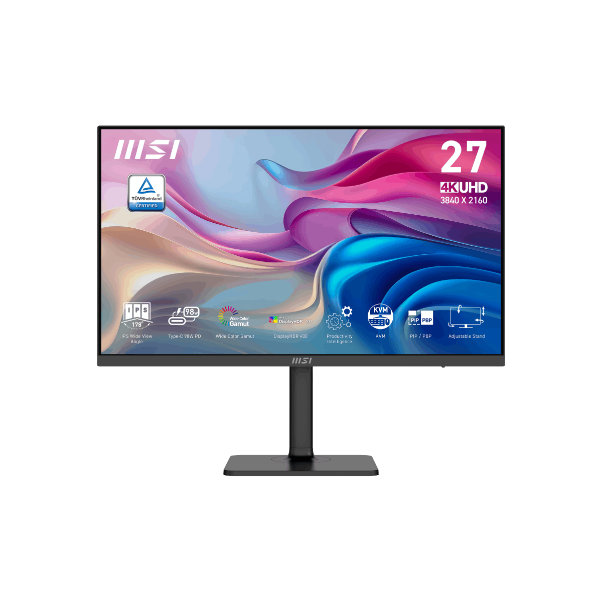 Monitor 4K para profesionales de MSI Modern MD272UPHG de 27 UHD