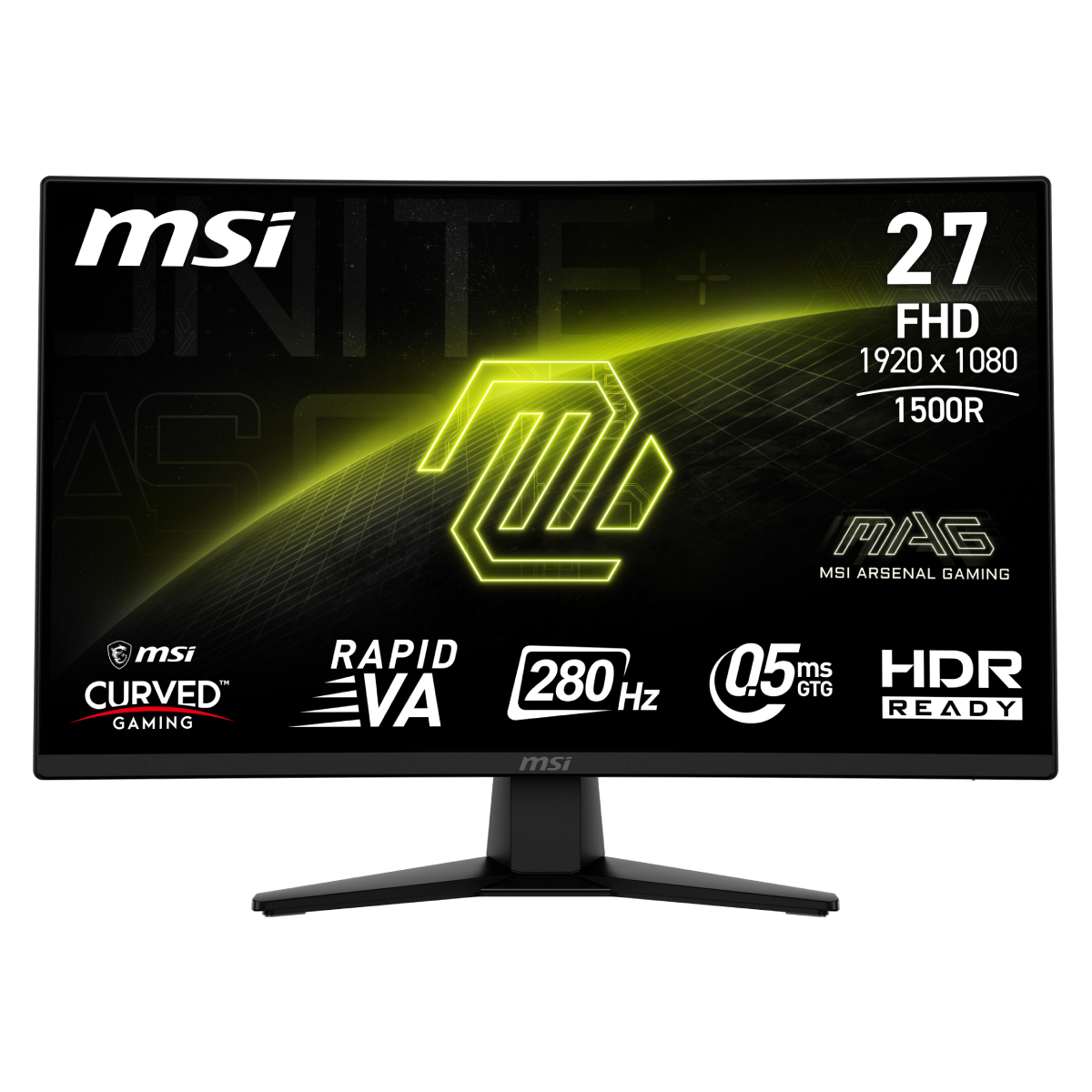 MSI Monitor GAMING MAG 274CQF 27 Rapid VA WQHD 2560x1440 16:9 5000:1 MSI Monitor GAMING MAG 274CQF 27 Rapid VA WQHD 2560x1440 16:9 5000:1