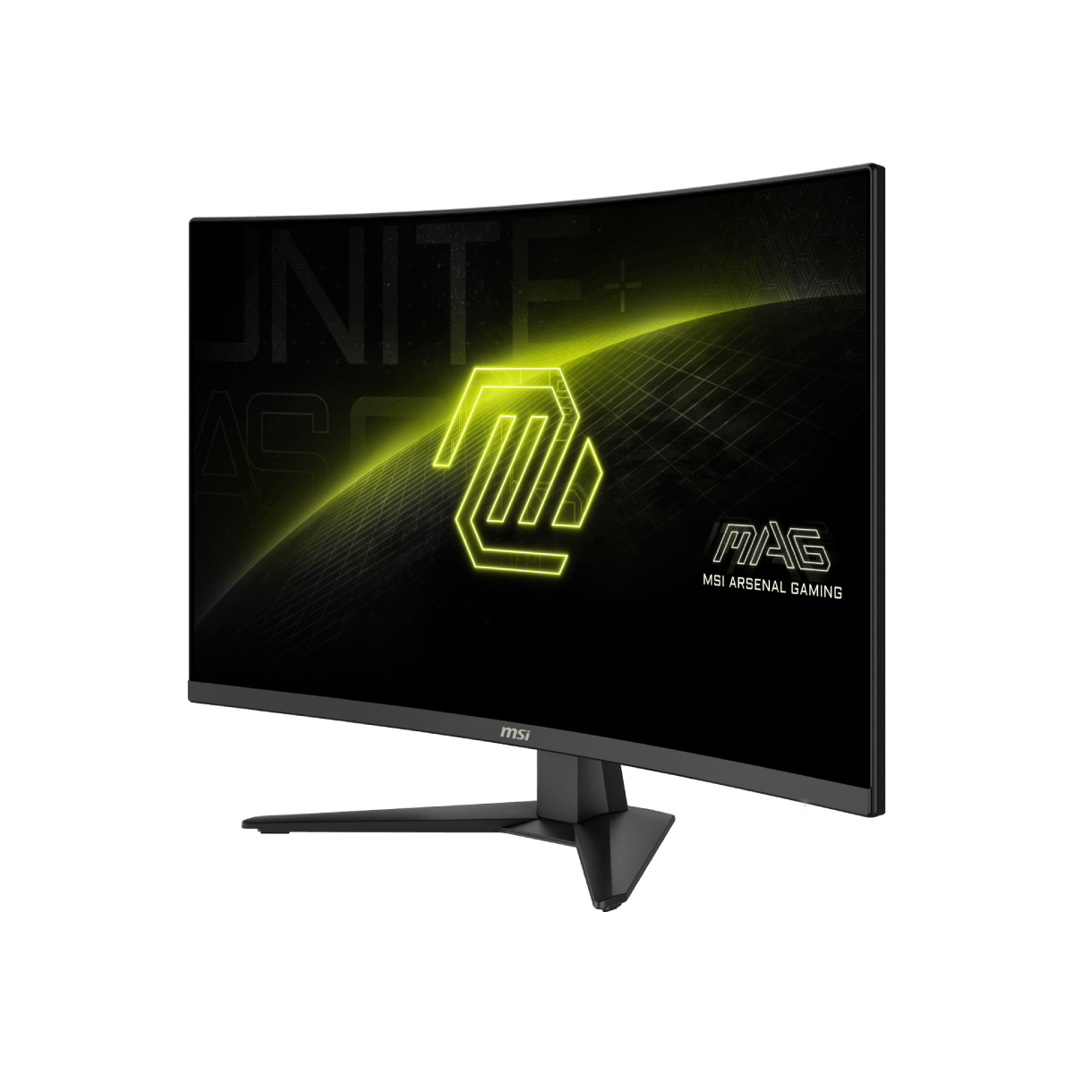 Monitor gaming MSI MAG 321CQF E18 curvo con pantalla grande y diseño moderno, ideal para juegos de alta calidad.