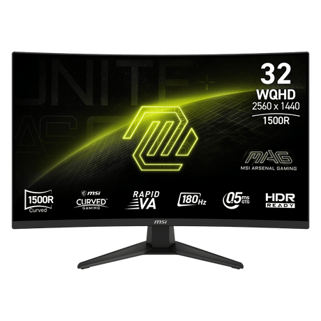 Monitor curvo gaming de MSI MAG 321CQF E18 de 32 pulgadas WQHD