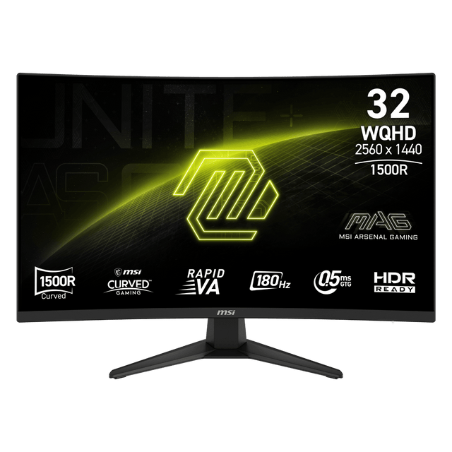 Monitor curvo gaming de MSI MAG 321CQF E18 de 32 pulgadas WQHD