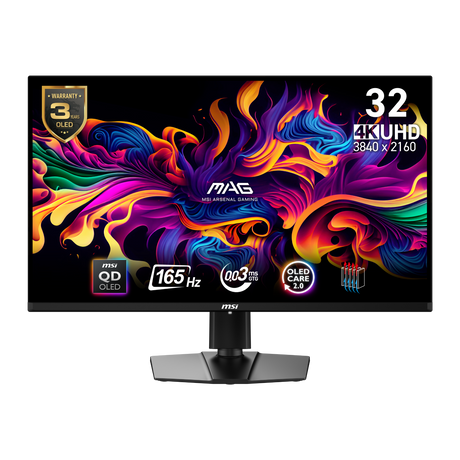 monitor gaming 4k uhd msi mag 321up qd-oled de 32