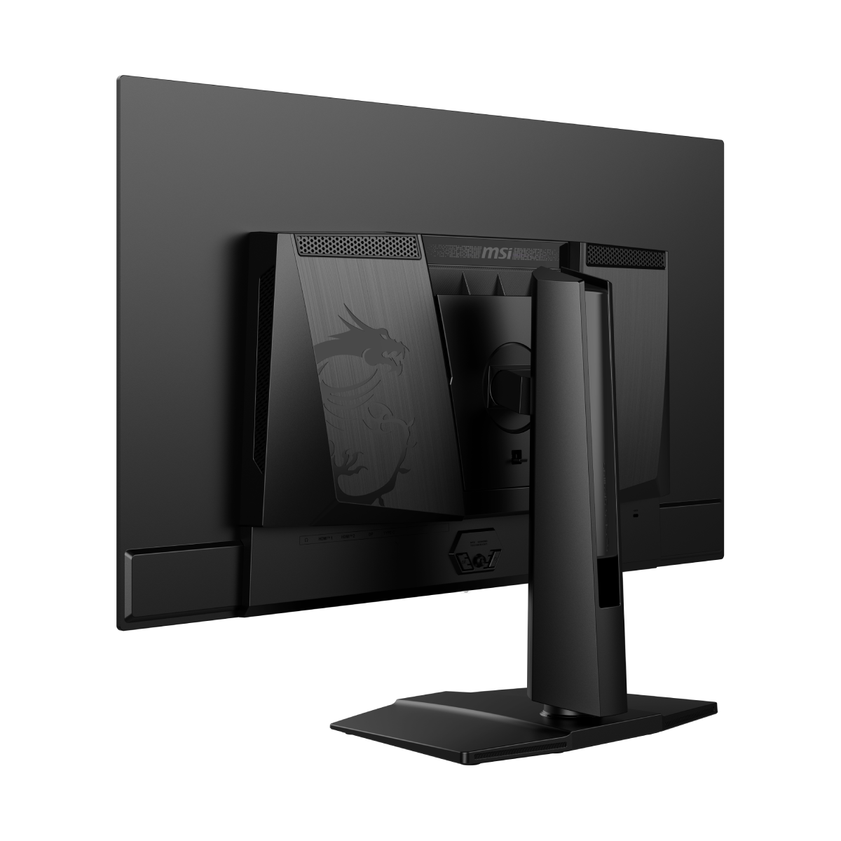 Monitor gaming MSI MAG 322UP QD-OLED E16 con pantalla 4K, diseño moderno y detalles de la pantalla en la imagen.