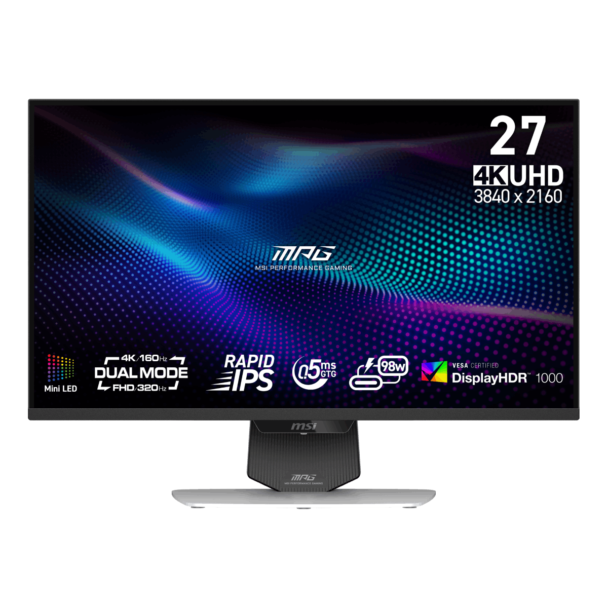 MSI MAG E16M 27インチ 4K MiniLED モニター MSI MPG 274URDFW E16M | Monitor Gaming 4K de 27