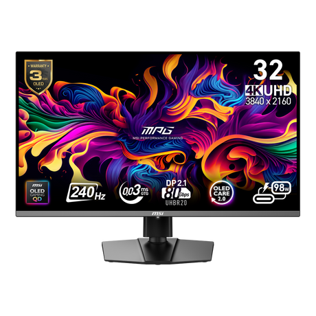 monitor gaming 4k msi mpg 322urx qd-oled de 32"