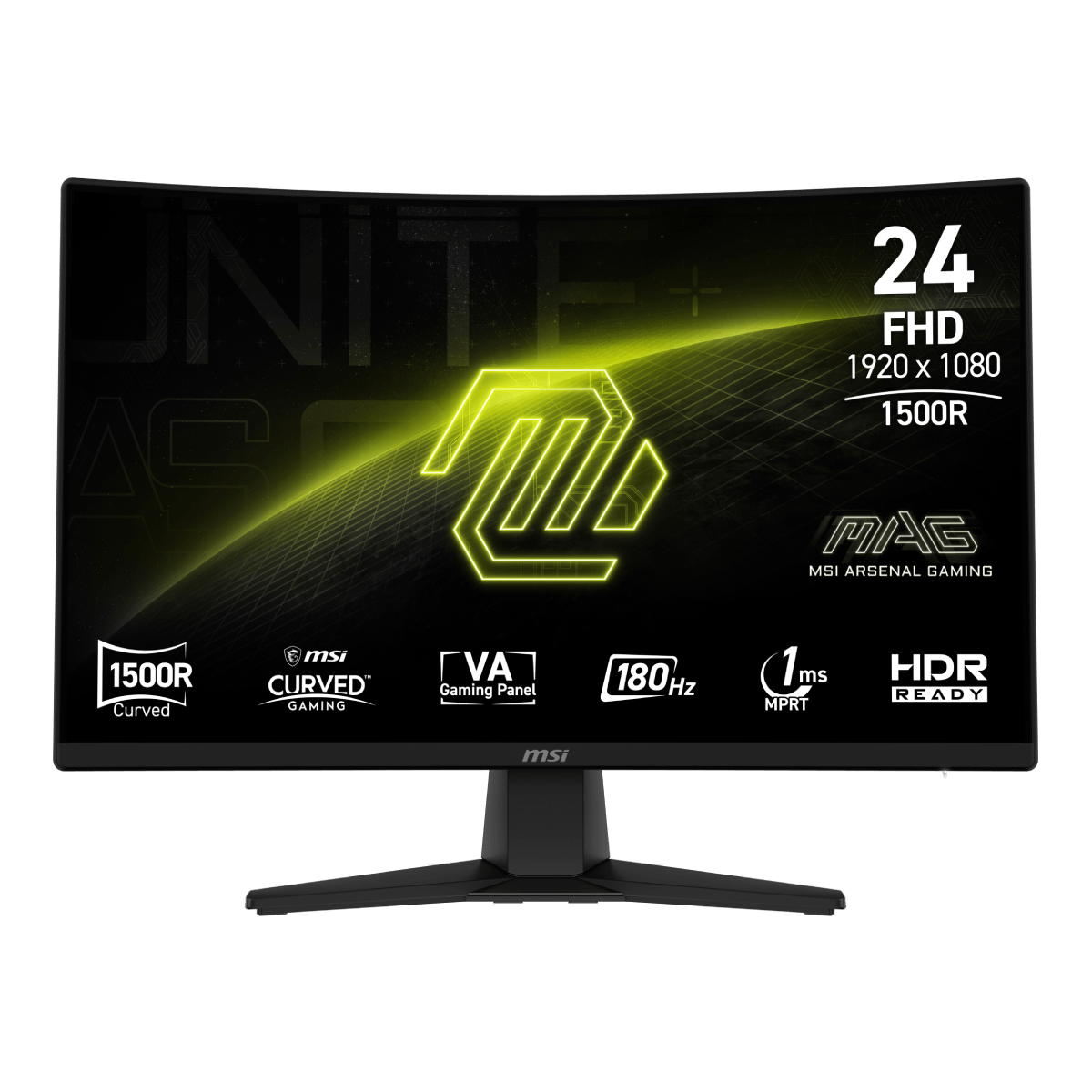 Monitor gaming curvo de MSI MAG 242C FHD