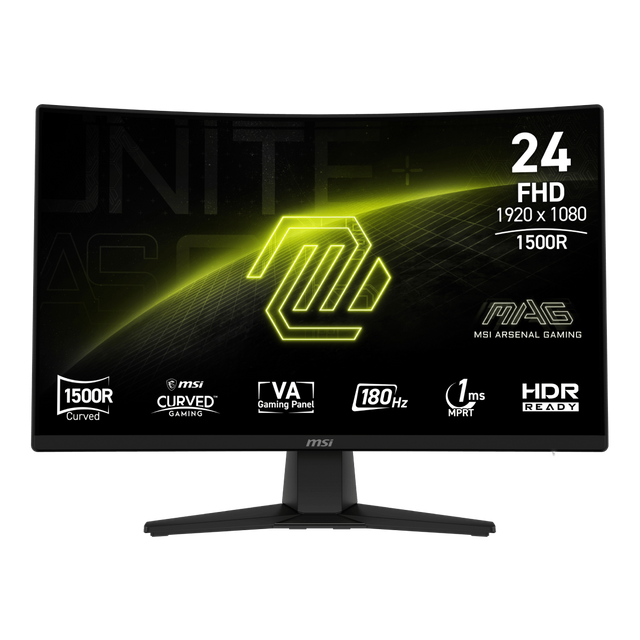 Monitor gaming curvo de MSI MAG 242C FHD