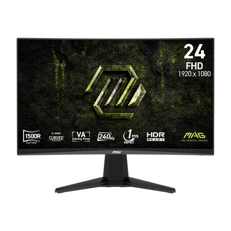Monitor gaming curvo de MSI MAG 245C X24 FHD de 24 pulgadas