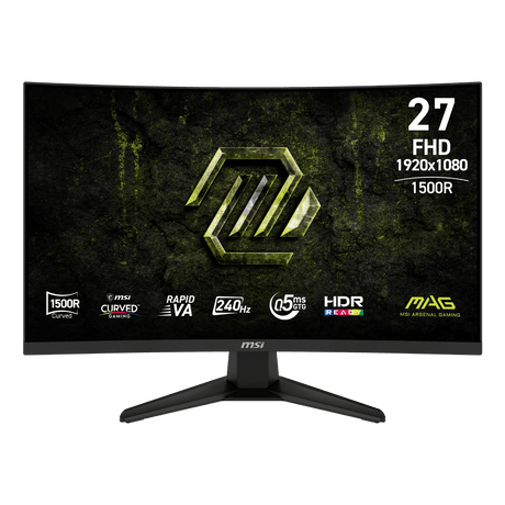 Monitor gaming curvo de MSI MAG 275CF X24 de 27 pulgadas