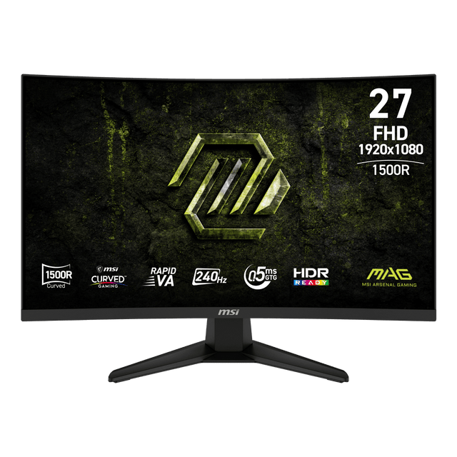 Monitor gaming curvo de MSI MAG 275CF X24 de 27 pulgadas