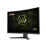 MSI MAG 275CQDF X24 gaming monitor with curved screen, slim bezels, and display ports, designed for immersive gaming experiences.