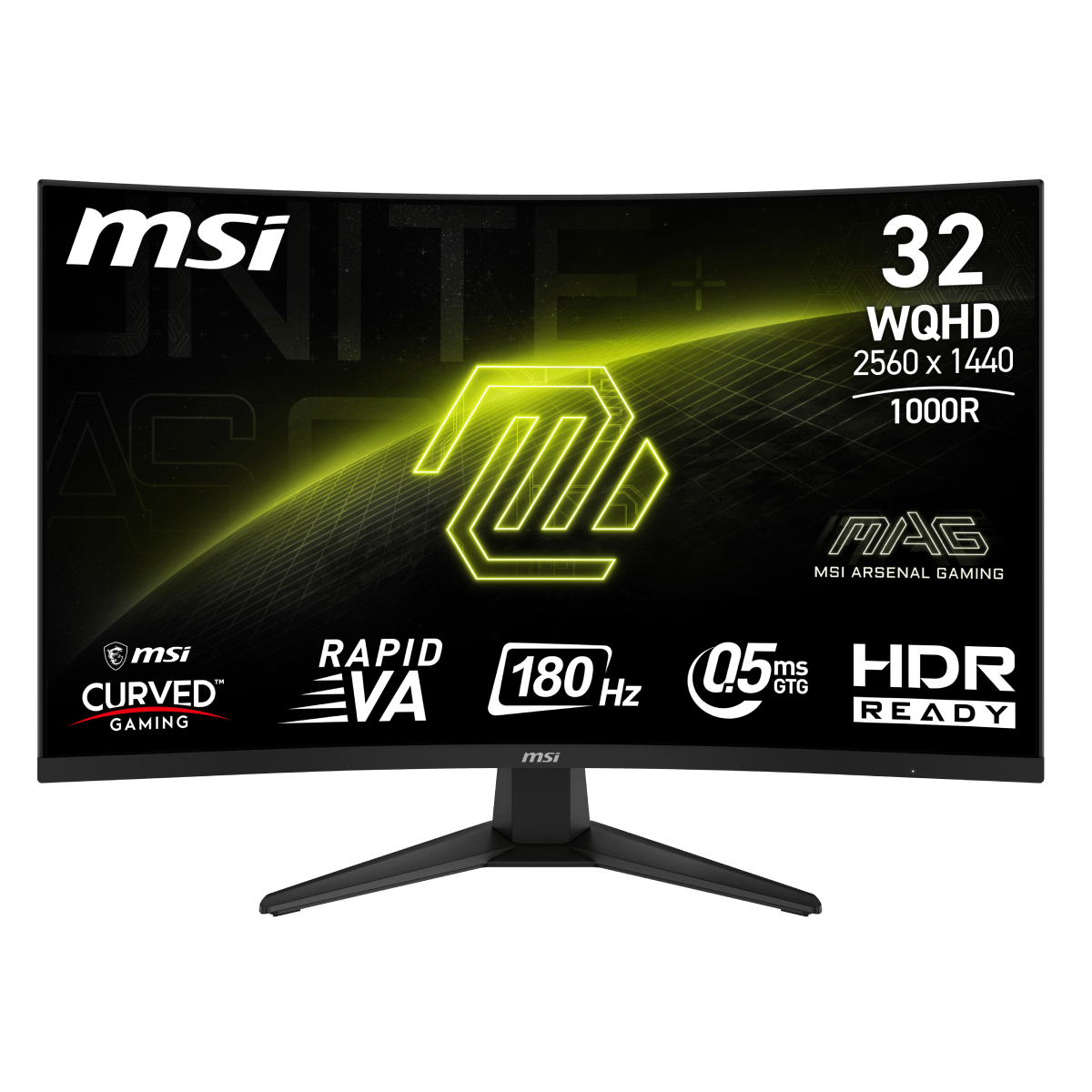 Monitor gaming curvo de MSI MAG 325CQF de 32 WQHD