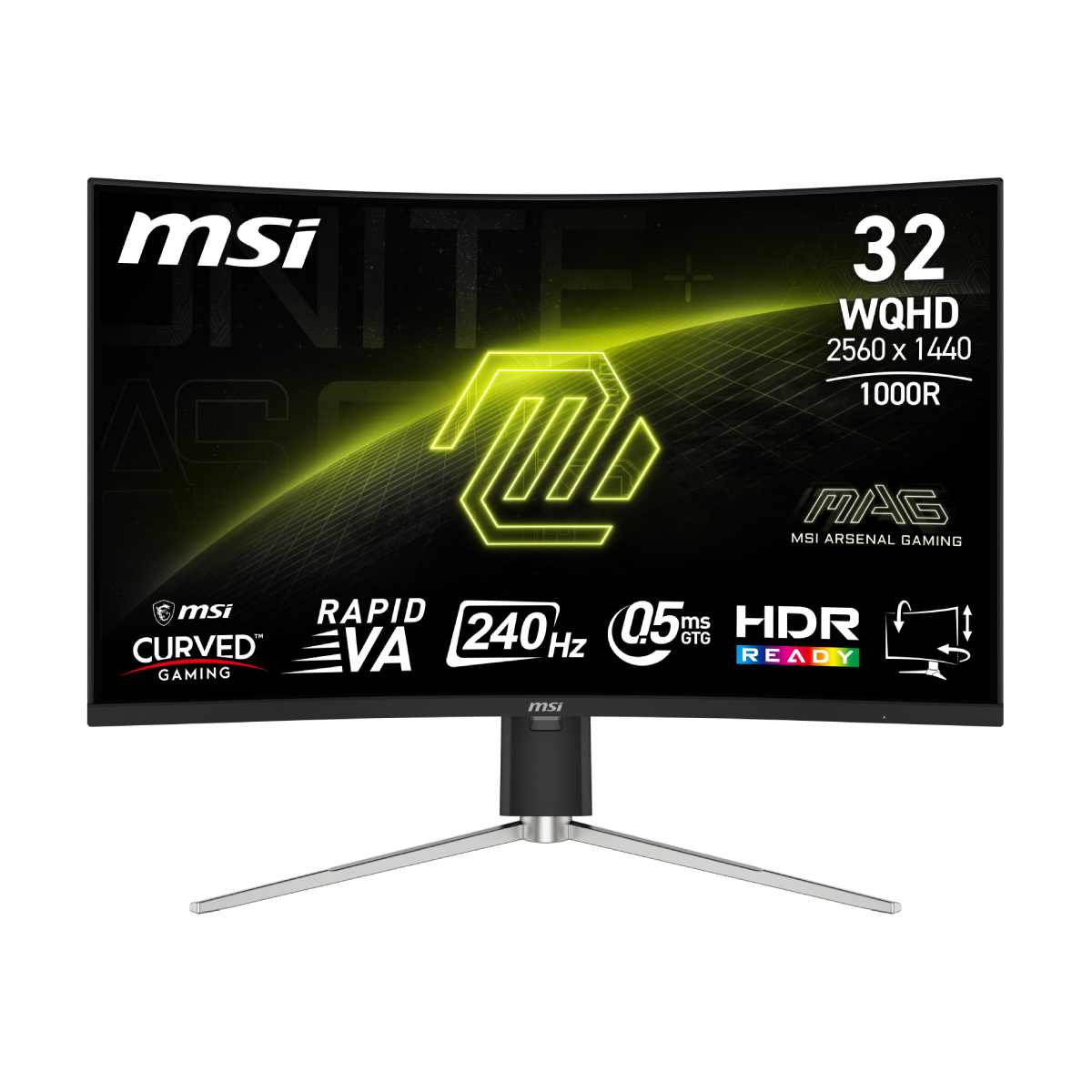 Monitor gaming curvo de MSI MAG 325CQRXF E2 de 32 pulgadas