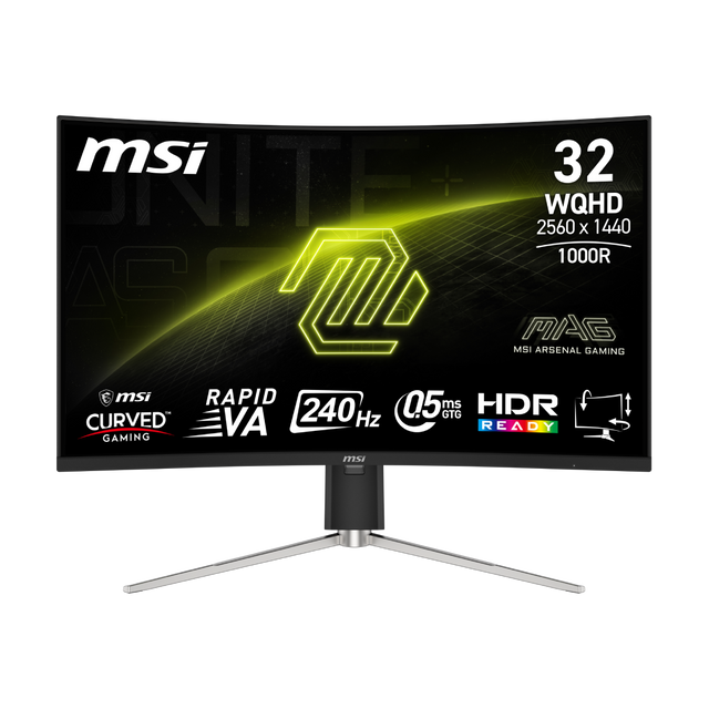 Monitor gaming curvo de MSI MAG 325CQRXF E2 de 32 pulgadas
