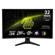 Monitor gaming curvo de MSI MAG 32CQ6F WQHD de 32 pulgadas