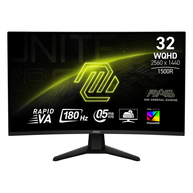 Monitor gaming curvo de MSI MAG 32CQ6F WQHD de 32 pulgadas