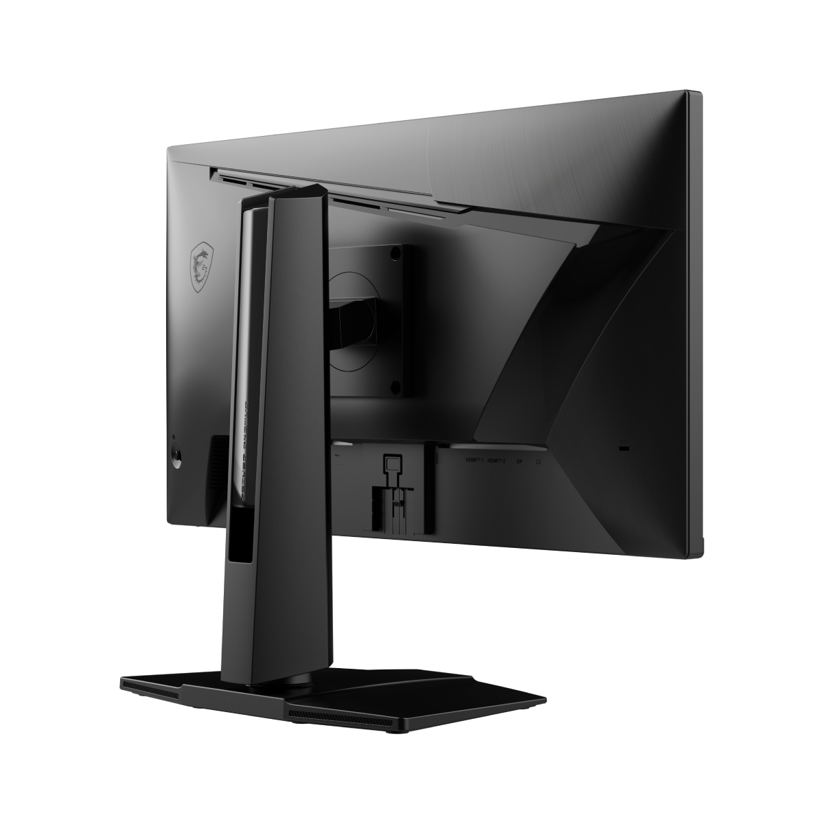 MSI MAG 255PXF gaming monitor displaying vibrant game graphics on a sleek black screen with thin bezels.