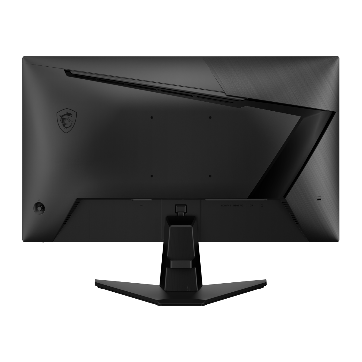 Monitor gaming MSI MAG 255XF con pantalla grande, diseño moderno y detalles de la pantalla visible en la imagen.
