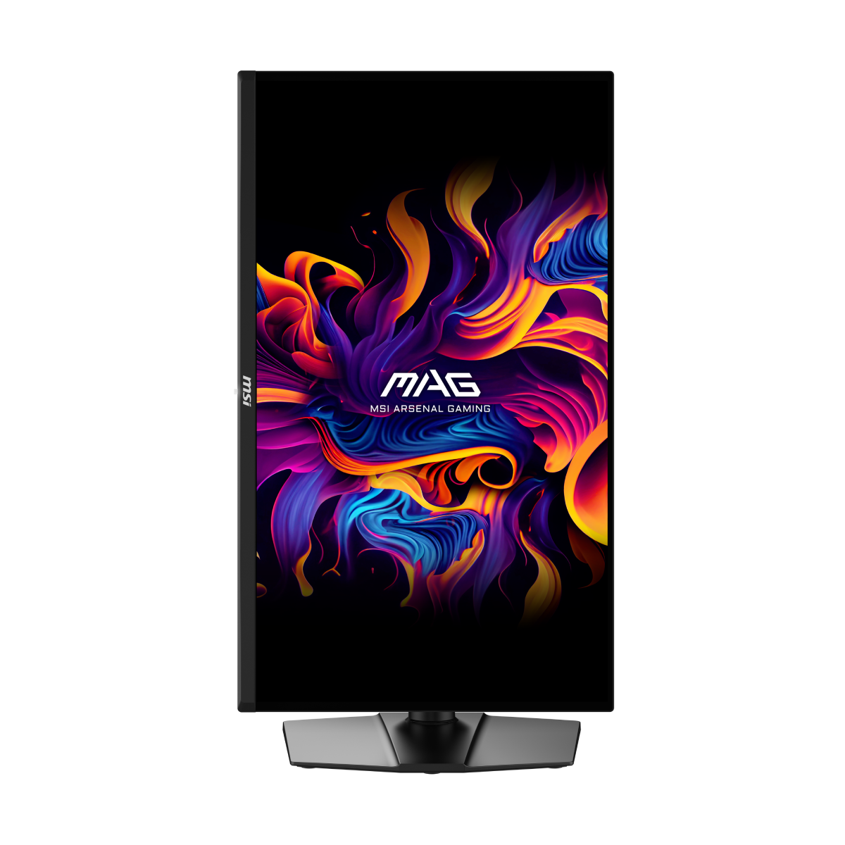 Monitor gaming MSI MAG 271QP QD-OLED X28 de 27 pulgadas con pantalla OLED y diseño moderno.
