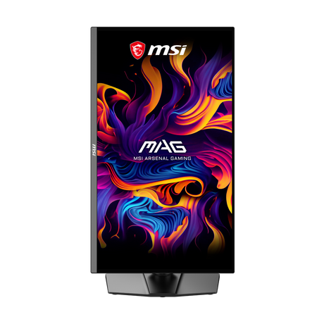 Monitor gaming MSI MAG 272UP QD-OLED E16 con pantalla grande, detalles en la imagen y diseño moderno.