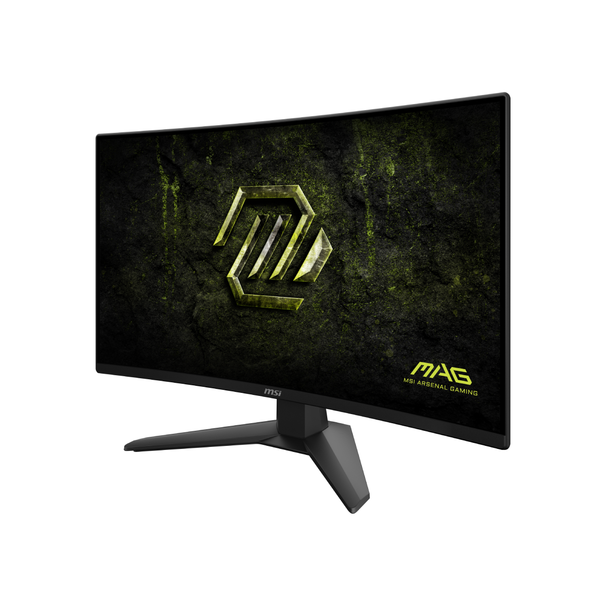 Monitor gaming MSI MAG 274CF X24 con pantalla grande y diseño moderno, ideal para juegos y entretenimiento.