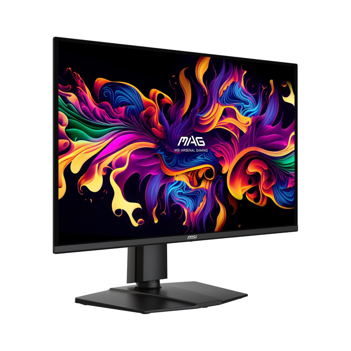 Monitor gaming MSI MAG 274QP QD-OLED X24 con pantalla grande y diseño moderno, ideal para juegos y entretenimiento.