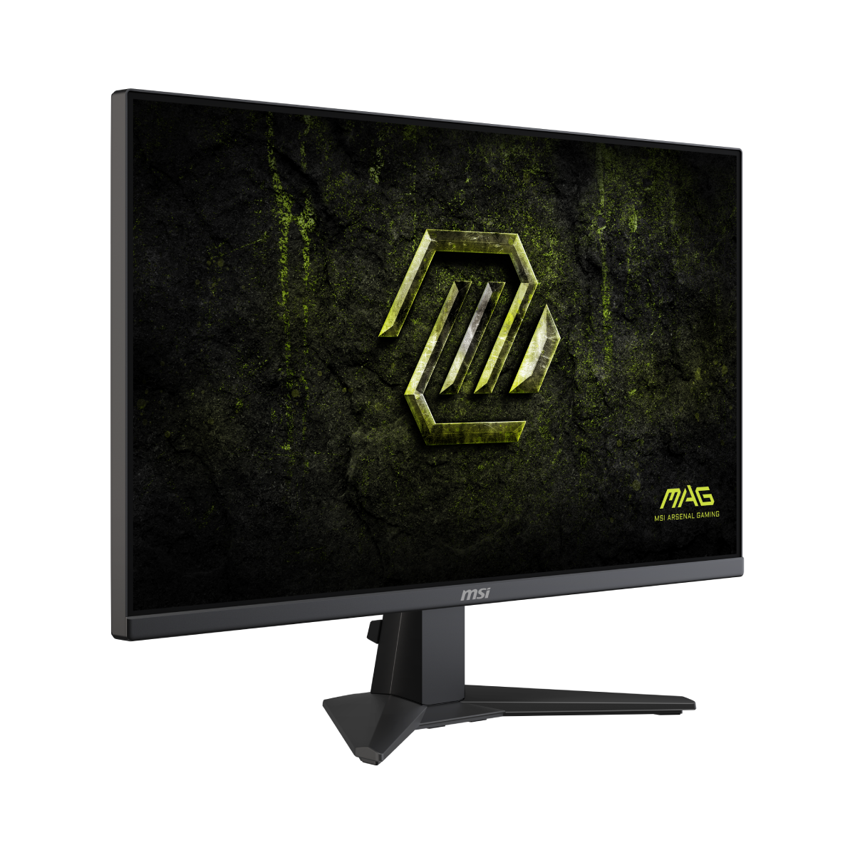 Monitor gaming MSI MAG 275F E20 de 27 pulgadas, pantalla con diseño moderno y detalles en el marco delgado.