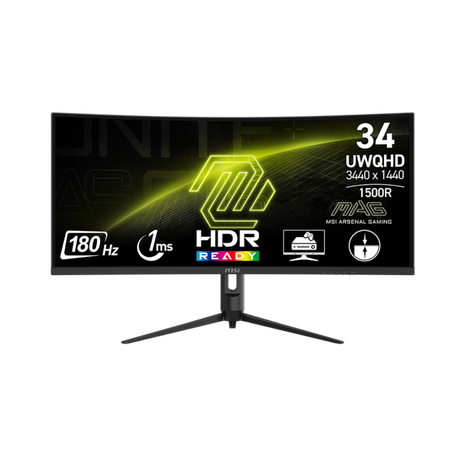 Monitor gaming ultra wide MSI MAG 342CQR E2 de 34 pulgadas UWQHD