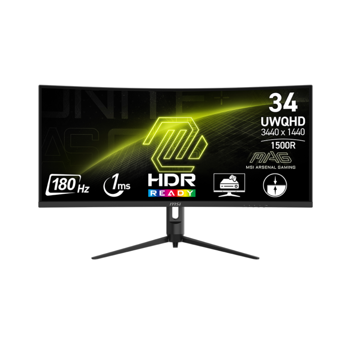 MSI MAG 342CQR E2 34” UWQHD 180Hz 使用期間8日 MSI MAG 342CQR E2 | Monitor Gaming Ultrawide de 34