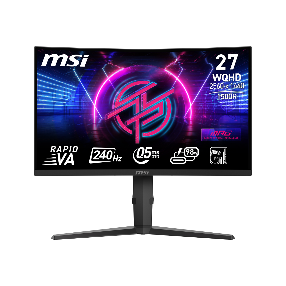 Monitor gaming curvo MSI MPG 275CQRXF de 27 pulgadas WQHD