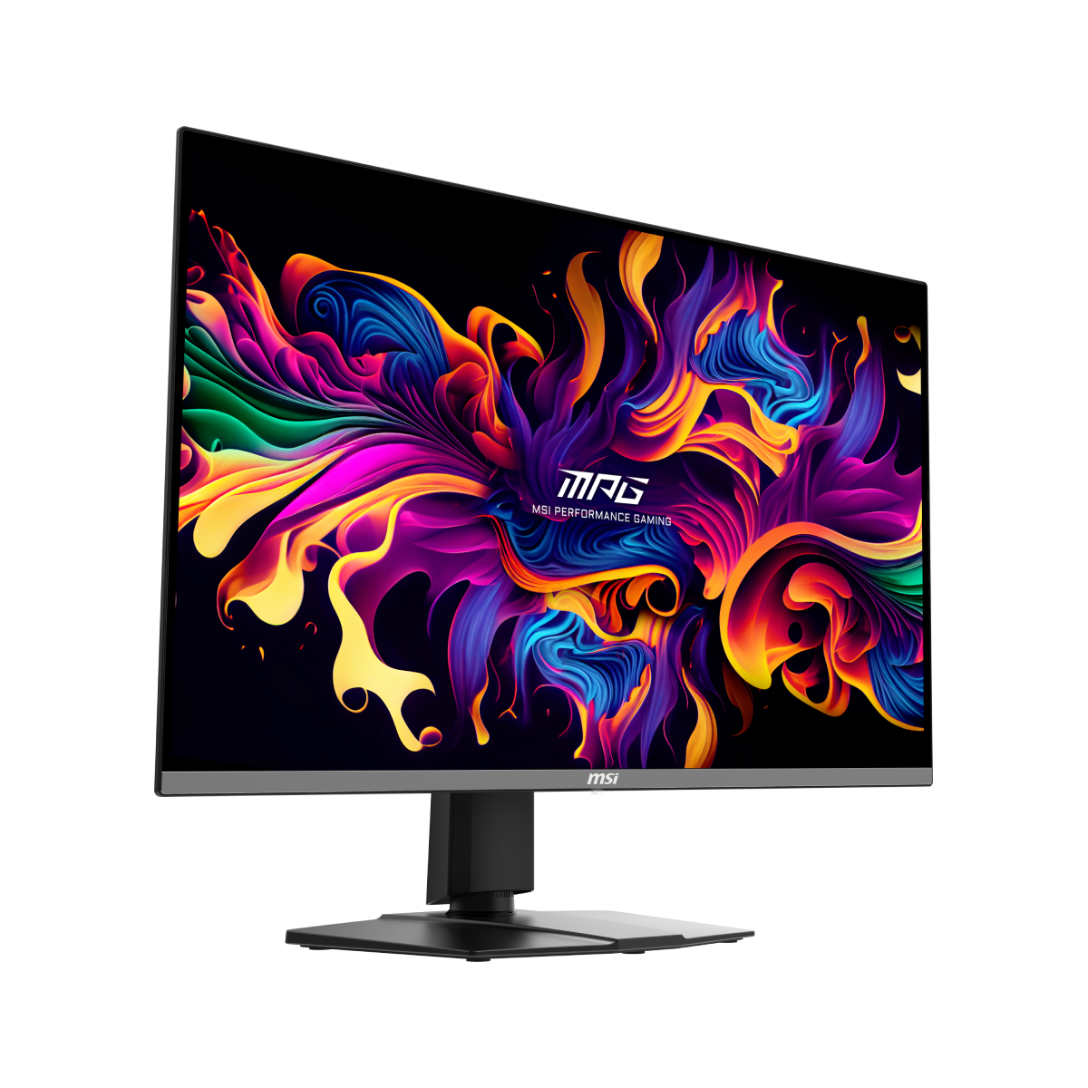 Monitor gaming MSI MPG 321URX QD-OLED con pantalla grande y bordes finos, ideal para juegos y entretenimiento en alta definición.