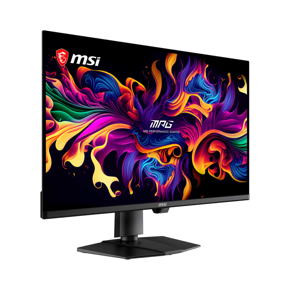 Monitor gaming MSI MPG 322UR QD-OLED X24 con pantalla de alta resolución y diseño moderno, perfecto para juegos y uso multimedia.