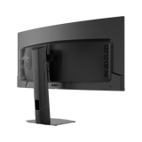 Monitor gaming ultrawide MSI MAG 341CQP QD-OLED X28 con pantalla curva y resolución alta, ideal para gaming y entretenimiento.