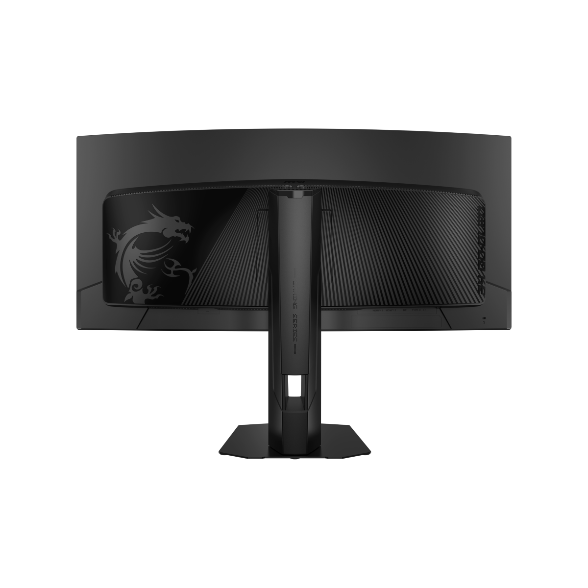 Monitor gaming MSI MAG 341CQP QD-OLED X28 de pantalla ultra ancha con detalles nítidos y diseño moderno en color negro.