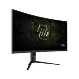 Monitor gaming ultrawide MSI MAG 342CQRF E20 con pantalla curva y alta resolución, ideal para juegos y entretenimiento visual.