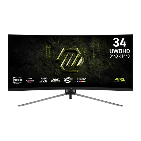 Monitor gaming ultrawide de MSI MAG 345CQRF E20 UWQHD de 34 pulgadas
