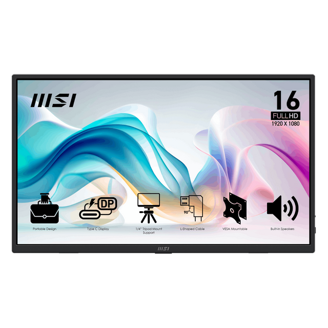 Monitor portatil de MSI PRO MP165 E6 de 15,6