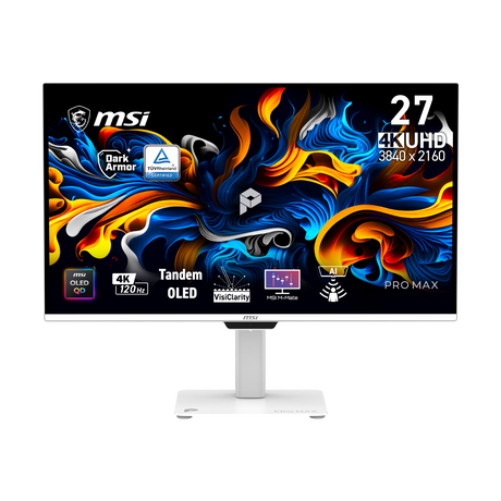 Monitor para profesionales 4K MSI PRO MAX 271UPXW12G de 27 pulgadas