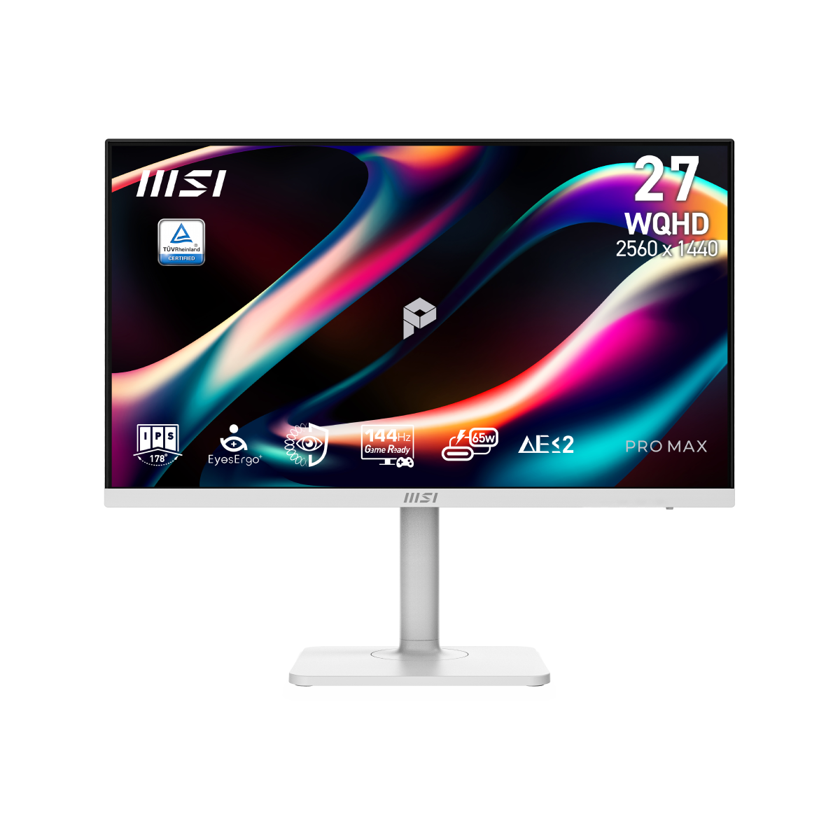 Monitor para profesionales de MSI PRO MAX 271QPHW-E14 WQHD de 27 pulgadas