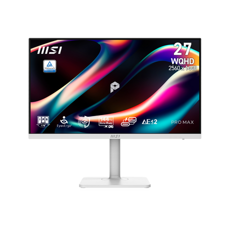 Monitor para profesionales de MSI PRO MAX 271QPHW-E14 WQHD de 27 pulgadas