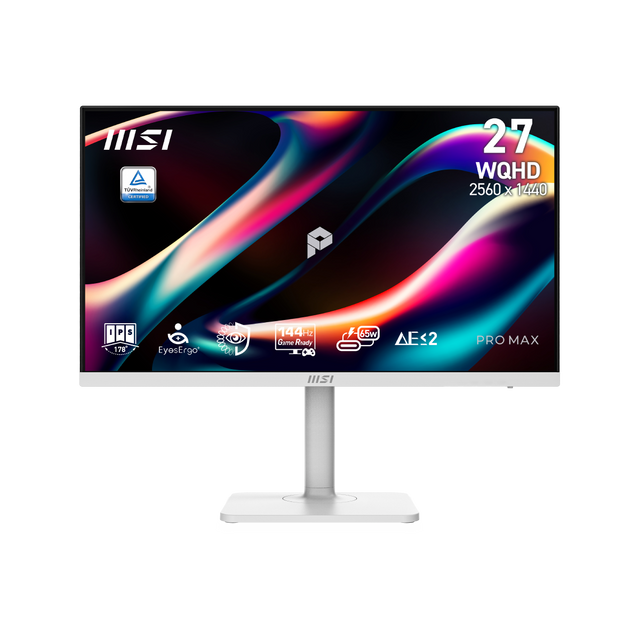 Monitor para profesionales de MSI PRO MAX 271QPHW-E14 WQHD de 27 pulgadas