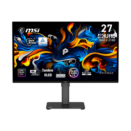 Monitor 4K para profesionales de MSI PRO MAX 271UPX12G de 27 pulgadas