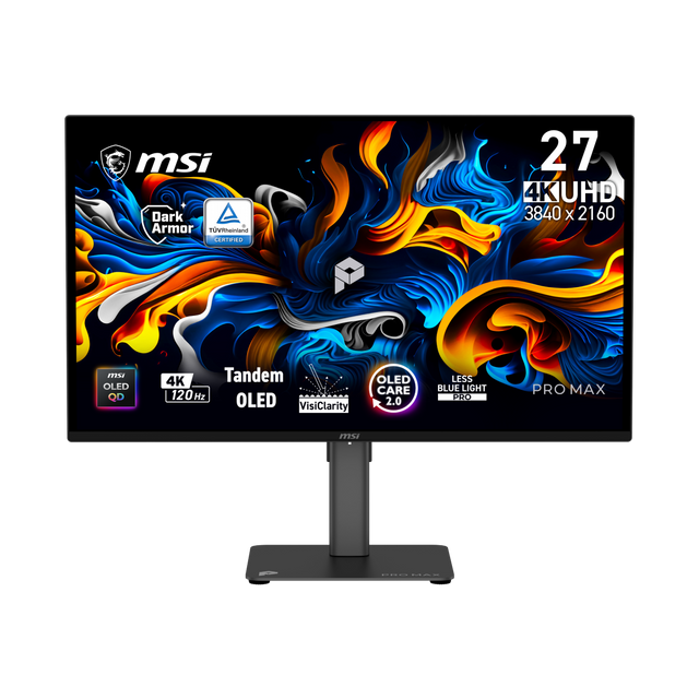 Monitor 4K para profesionales de MSI PRO MAX 271UPX12G de 27 pulgadas