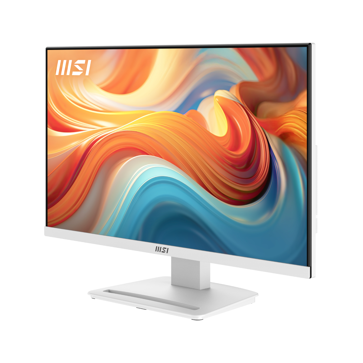 Monitor profesional MSI PRO MP241W E14V con pantalla grande y diseño elegante, ideal para uso en oficina y productividad.
